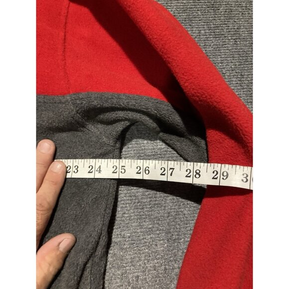 Susquehanna Trail Fleece Jacket Mens Size L Red/Gray Long Sleeve Full Zip - Picture 7 of 11